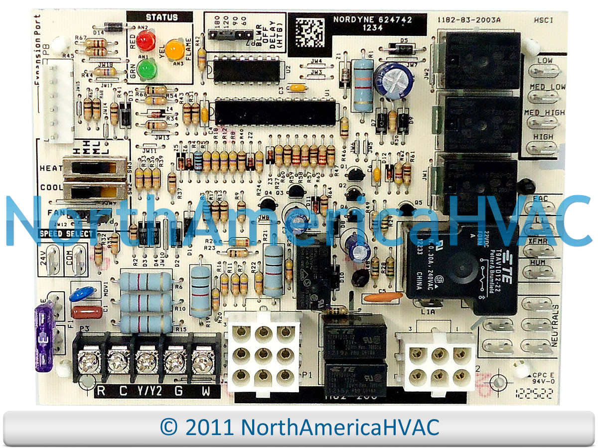 OEM Intertherm Nordyne Miller Tappan Gibson Furnace Control Circuit
